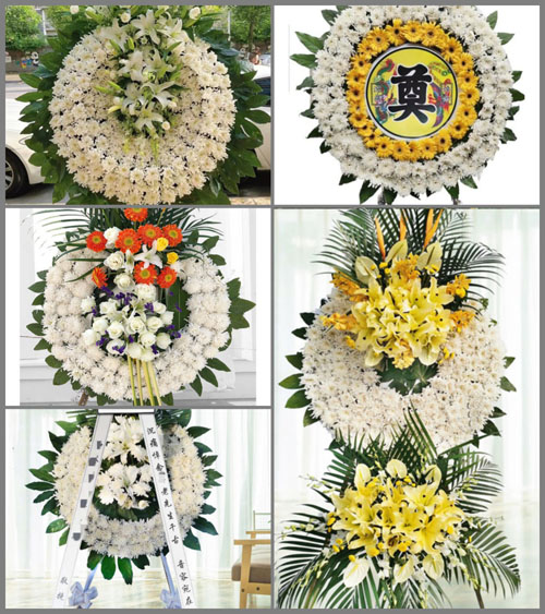 山东青岛李沧区九水街道花圈速递